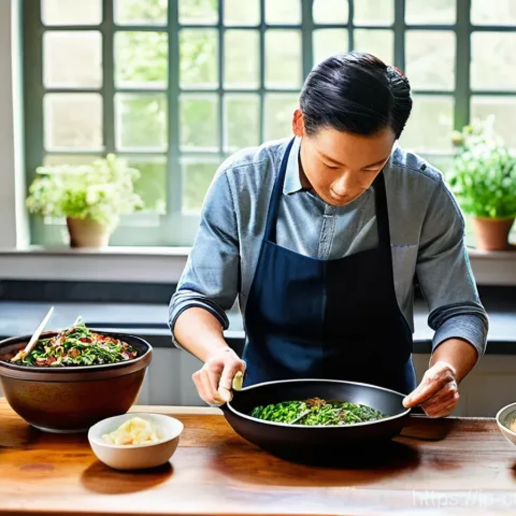 지속 가능한 요리 기술 개발 방법 - **Vibrant Refrigerator Revival Feast:**
A warm, inviting kitchen scene showcasing a beautifully ...