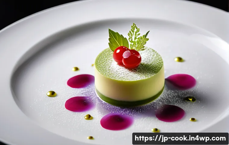 국제 요리 대회에서의 기술 통합 사례 - **Prompt: Culinary AI's Masterpiece - Japanese-French Fusion Dessert**
    A close-up shot of a stun...